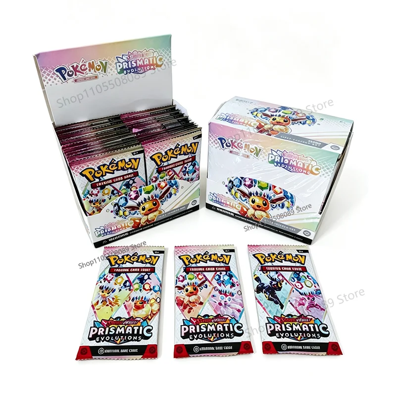 360 Stück Pokemon-Karten Prismatic Evolutions SCARLET VIOLE Englische Version Pokemon Booster Kampf-Sammelkarten