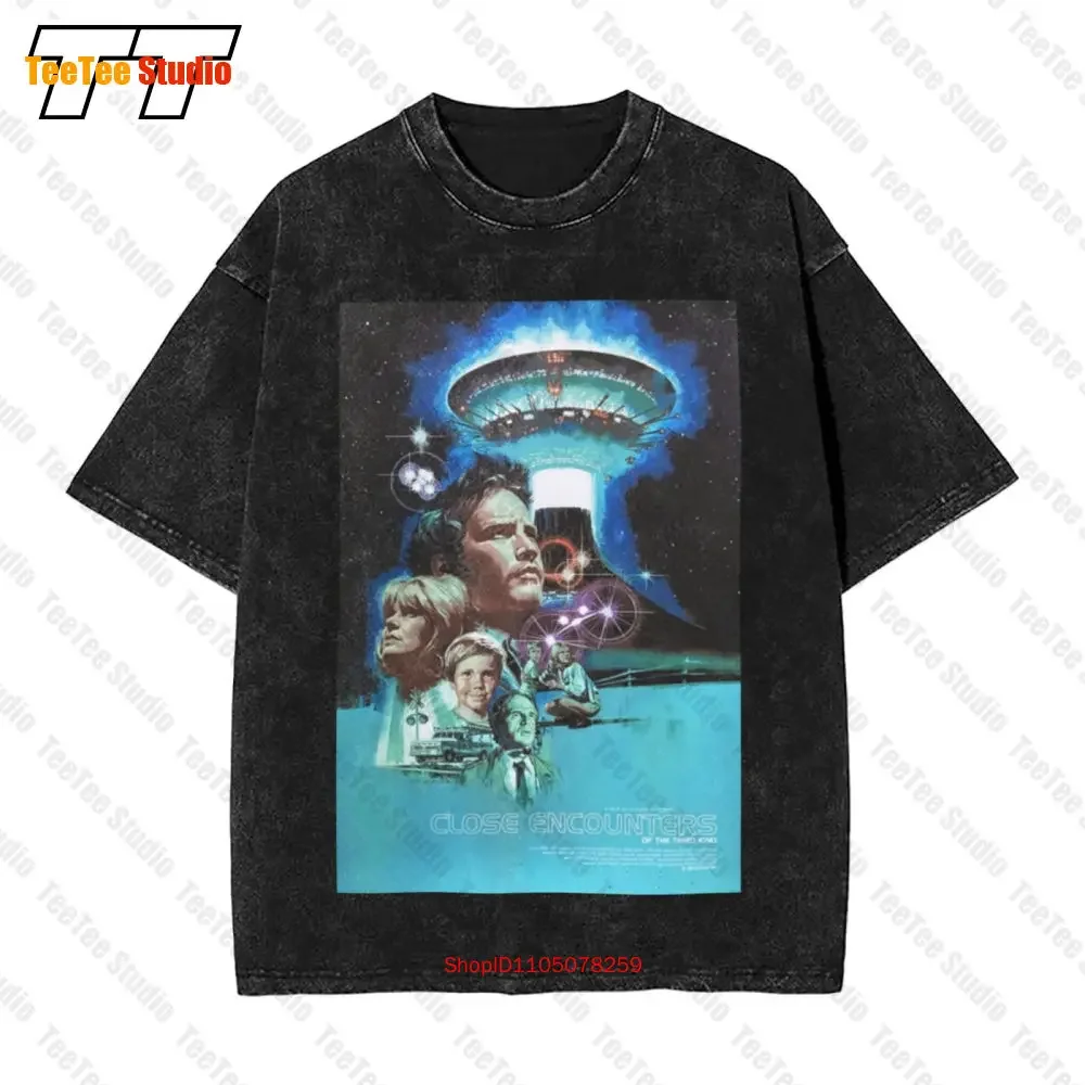 Close Encounters Of The Third Kind Movie Ufo Aliens Vintage Oversized T-Shirt SN2O