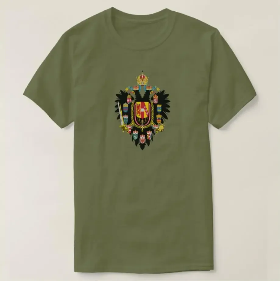 Austria Hungary Coat of Arms (1894-1915) T-Shirt Short Sleeve Casual Cotton O-Neck Men T Shirt Size S-3XL