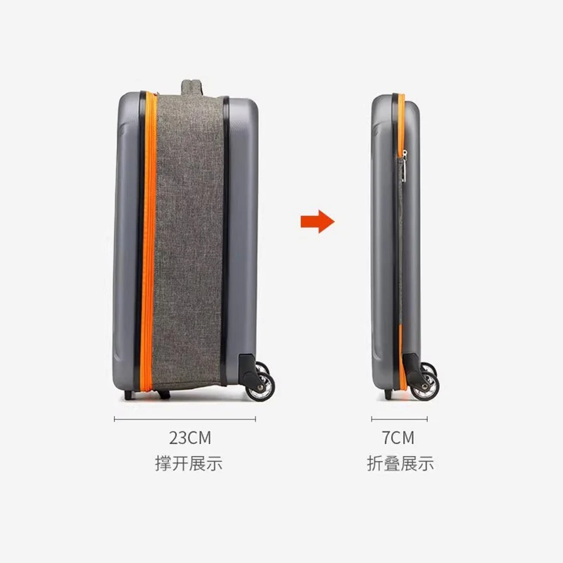 New folding trolley case strong business luggaue travel business light travel suitcase