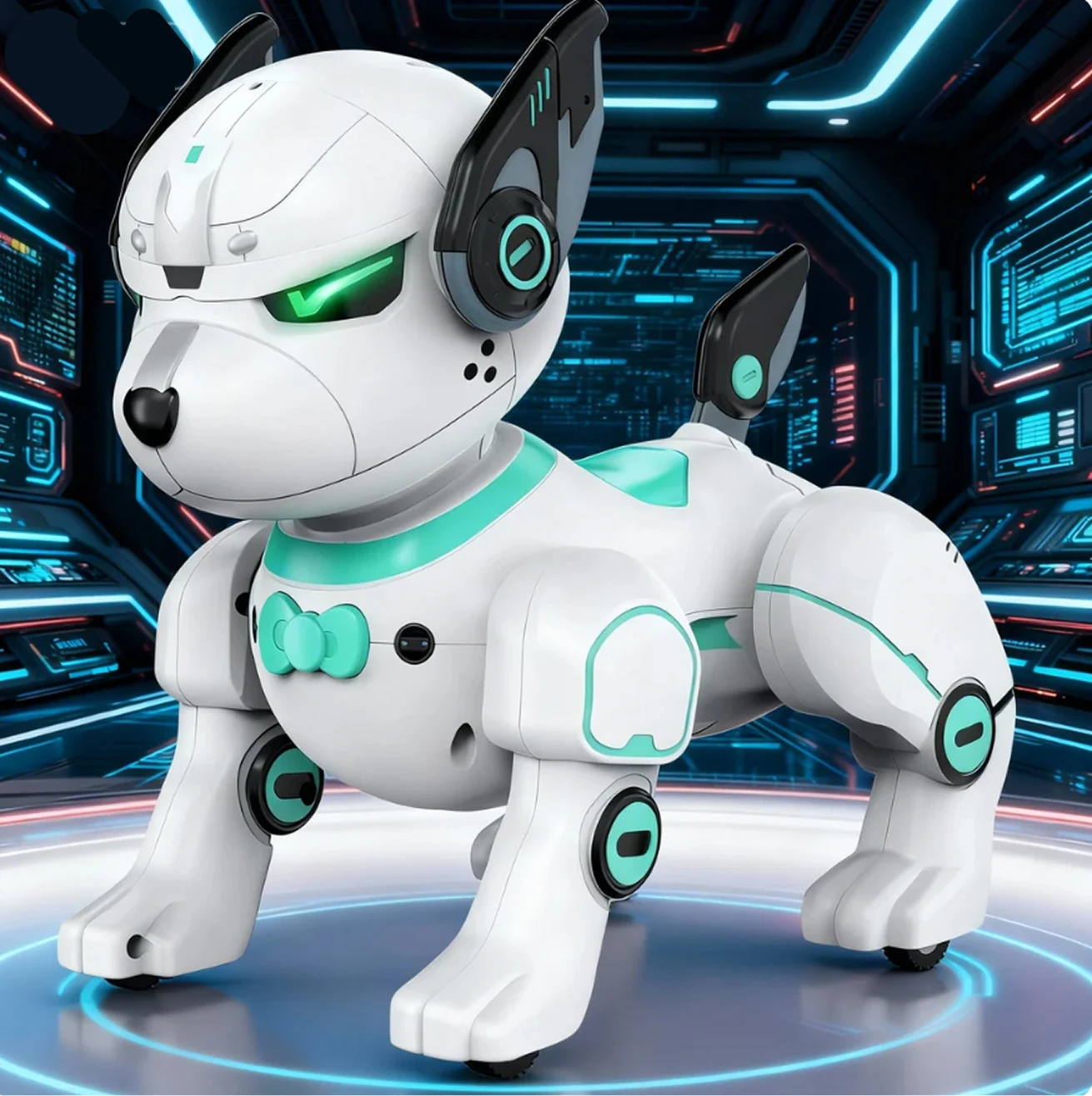 Perro robot interactivo inteligente con control remoto: el regalo perfecto de Navidad/cumpleaños para niños de tres años y más