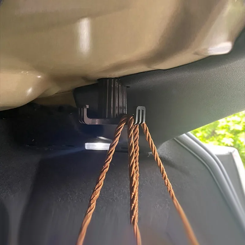 For Tesla Model 3 Trunk Hook Grocery Bag Hook Car Pendant Accessories Luggage Compartment Glove Bag Hook 1/2PCS view 4