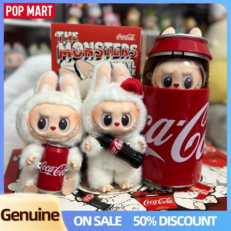 البوب مارت لابوبو الوحوش كوكا كولا سلسلة الفينيل الوجه صندوق أعمى حقيبة فتاة المفاتيح دمية صندوق غامض لطيف ديكور مفاجأة الهدايا #3