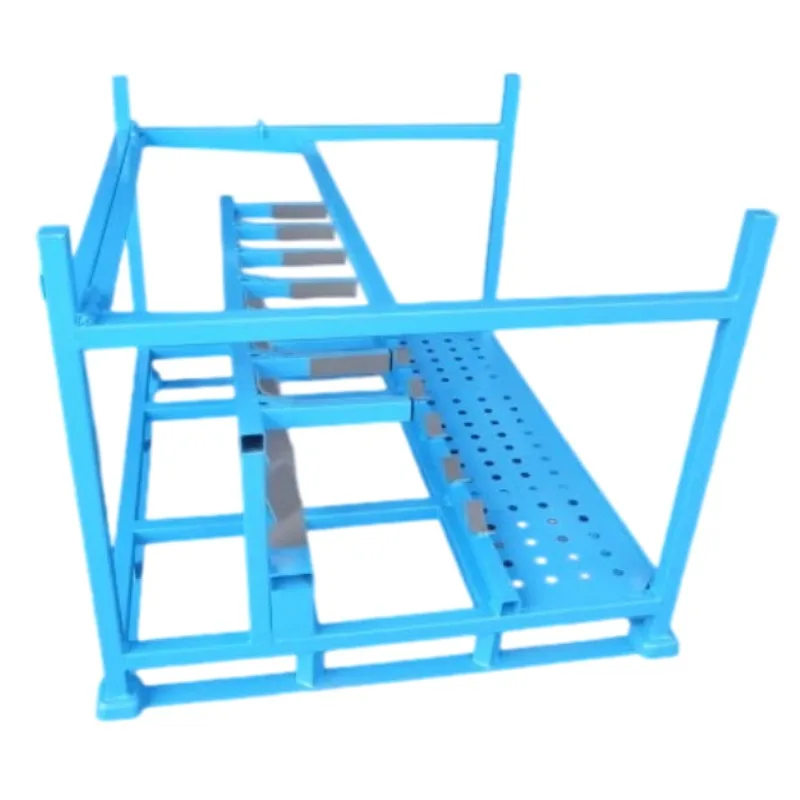 Sturdy Steel Powder-coated Secure Transport Metal Car Parts Shipping Stackable Container 1000kg Capacity