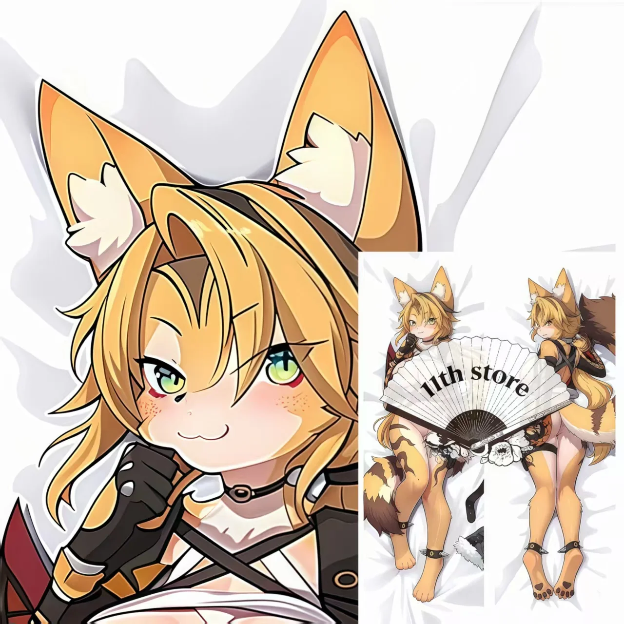 Furry Dakimakura Anime Body Pillowcase Otaku Decor Cushion Case Soft Hentai Hugging Throw Cover for Sofa Bedroom Home Decor Gift