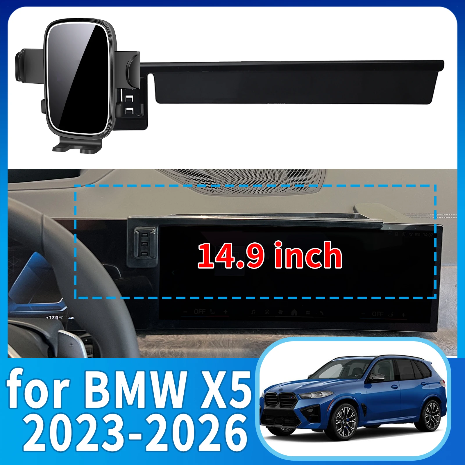 

fit for BMW X5 2023 2024 2025 2026 G05 Phone Holder, Dashboard Screen Mount Bracket Easy Installation​​ Car accessoires