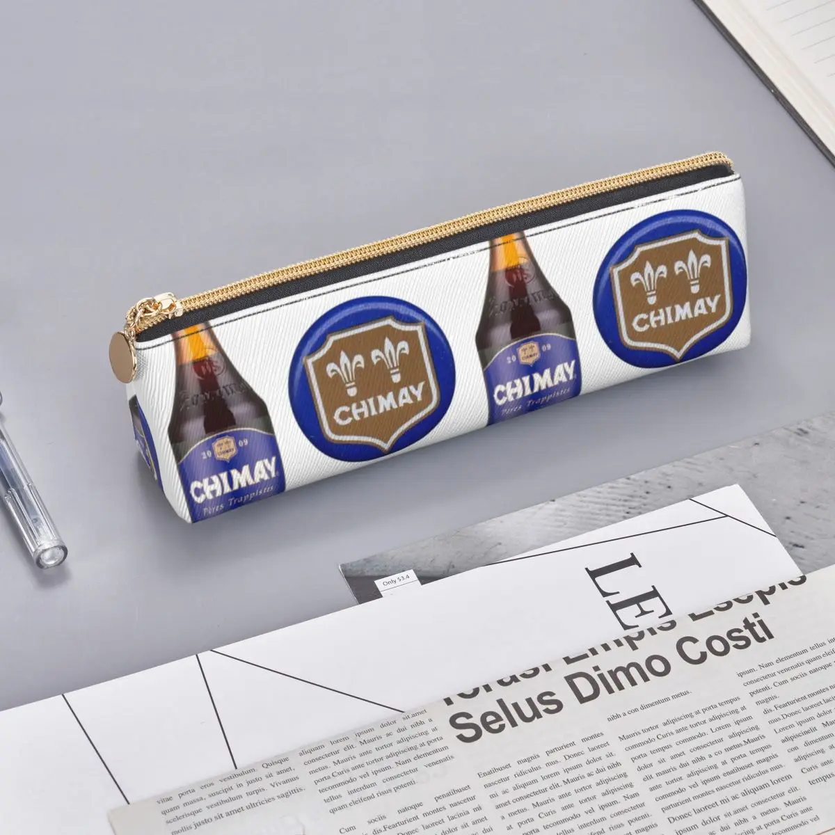 Chimay Logo Pencil Case Pencil Pouch Storage Stationery Supplies Big Capacity Pen Box Pencil Bag for Kids Gifts - view 6