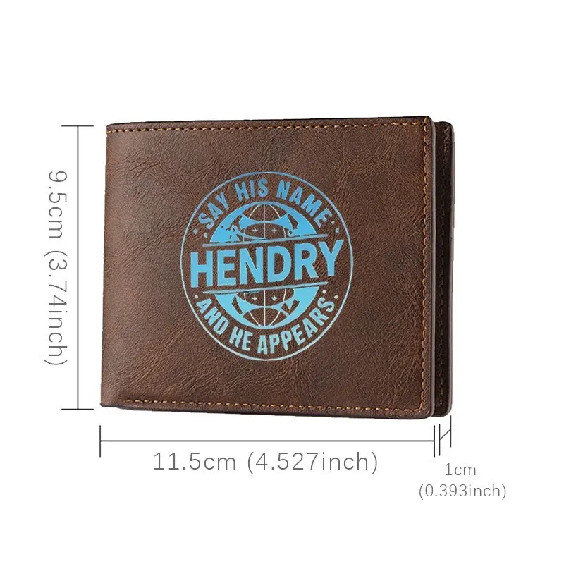 HENDRY Carteira de couro PU premium design minimalista leve durável uso diário para homens e mulheres estilo compacto elegante