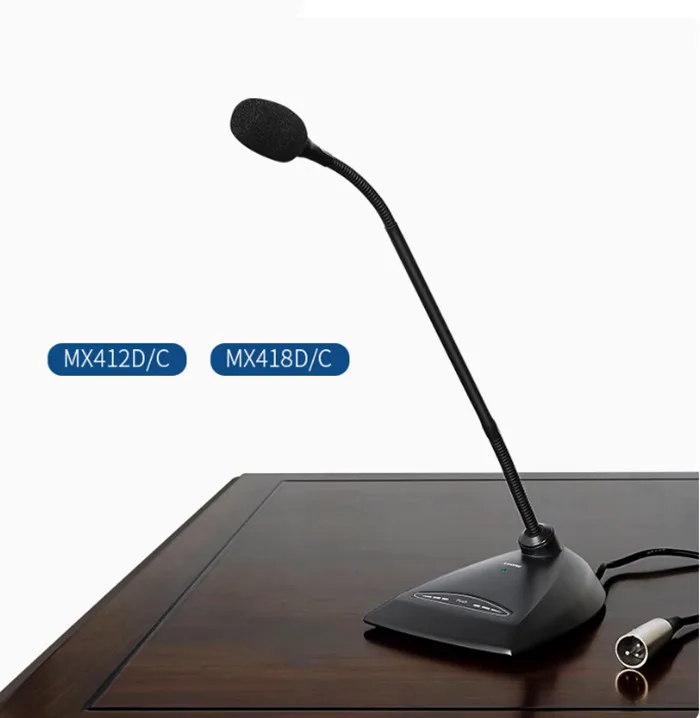 

MX412D/C MX418D/C проводной микрофон на гибкой стойке, настольный XLR 3-контактный профессиональный микрофон для конференц-зала