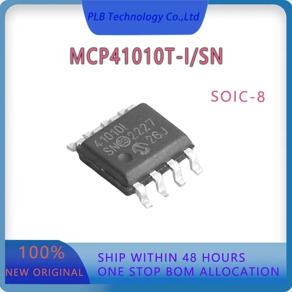 Original MCP41010 Integrated circuit MCP41010T-I/SN SOIC-8 Digital Potentiometer Ics IC chip New Electronic Stock