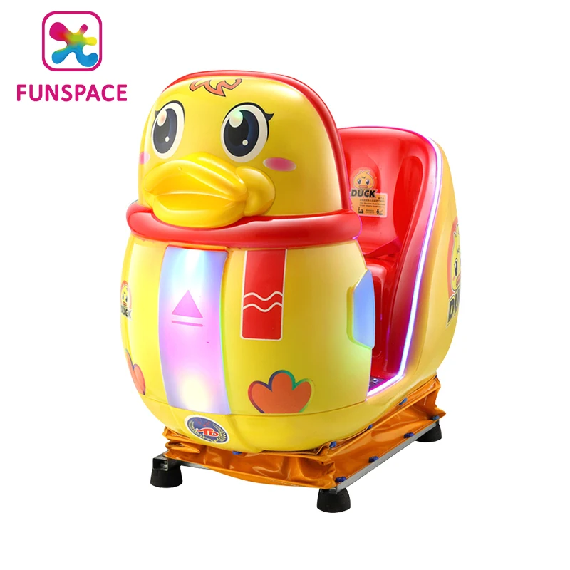 Funspace Coin Operated Amusement Arcade Little Yellow Duck Kiddie Rides Game Machine For Sale