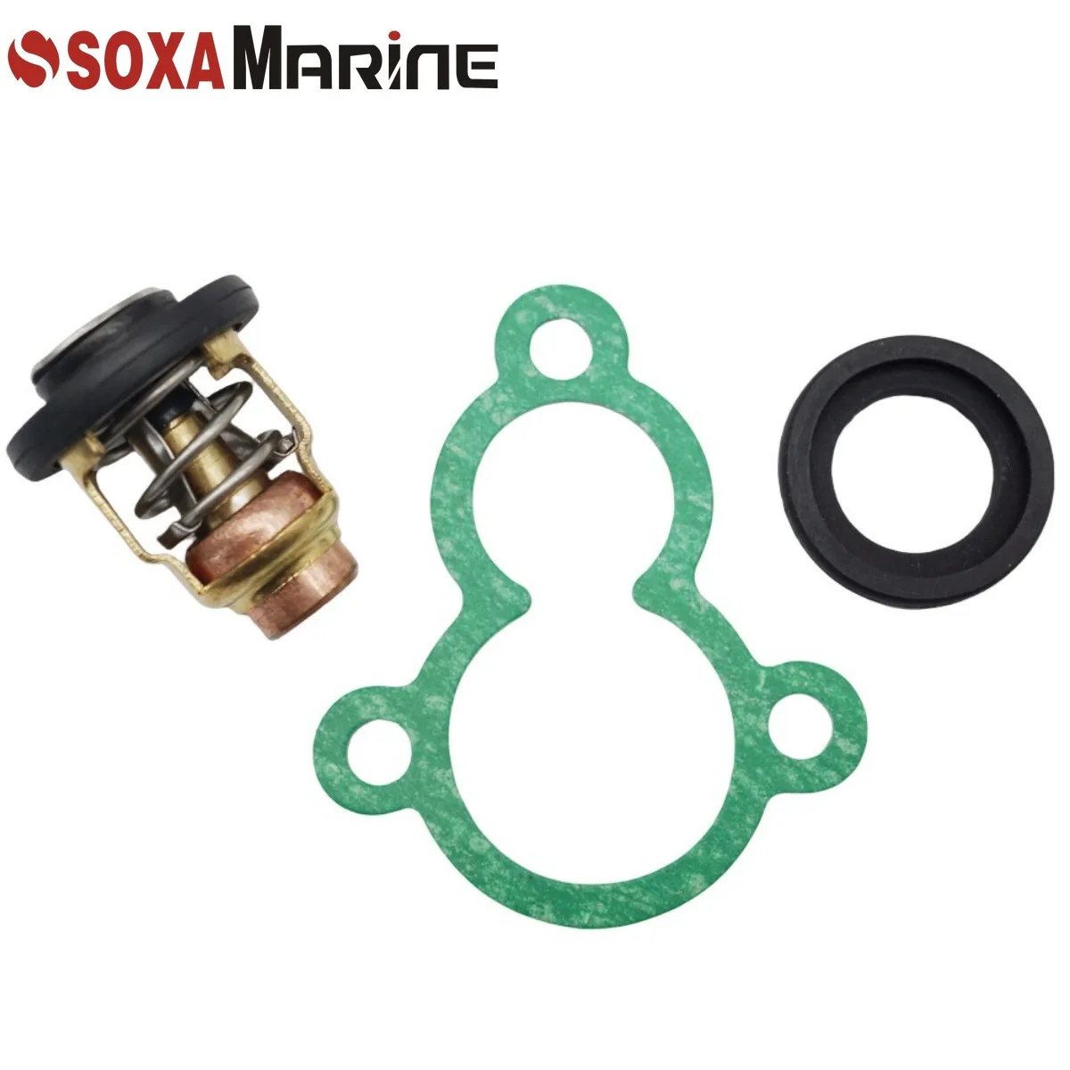 Fit for Yamaha F4A Maintenance Kit 1998-2009 Marine Outboard Water Pump Rebuild with Thermostat and Fuel Filter