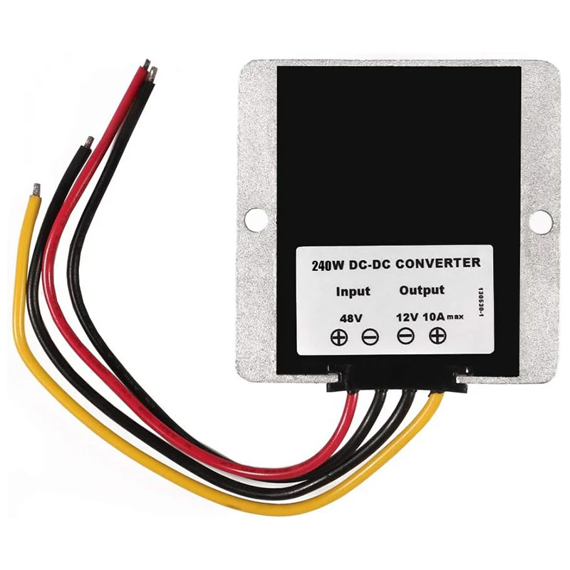 1 Pack DC 48V to 12V 20A Voltage Reducer Converter Step down Golf Cart Voltage Regulator Waterproof 240W Power Adapter For Car