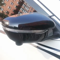 Black! Car Rearview Mirror Protection Cover Rear View Mirror Sticker for Nissan X-trail Xtrail T32 Qashqai J11 Murano