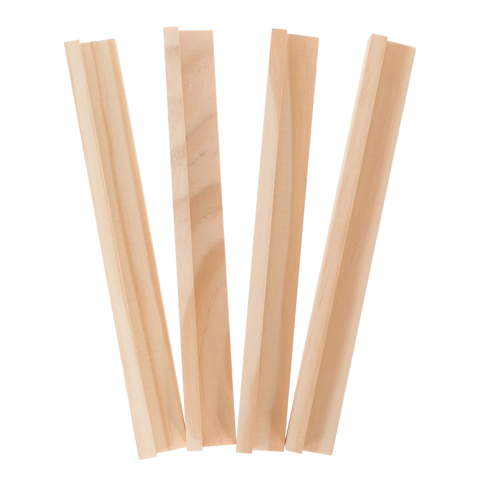 Supports de bureau en bois pour affichage de carreaux, Base d'exposition en bois, accessoires de jeu de bricolage, Bases de rangement, 4 pièces