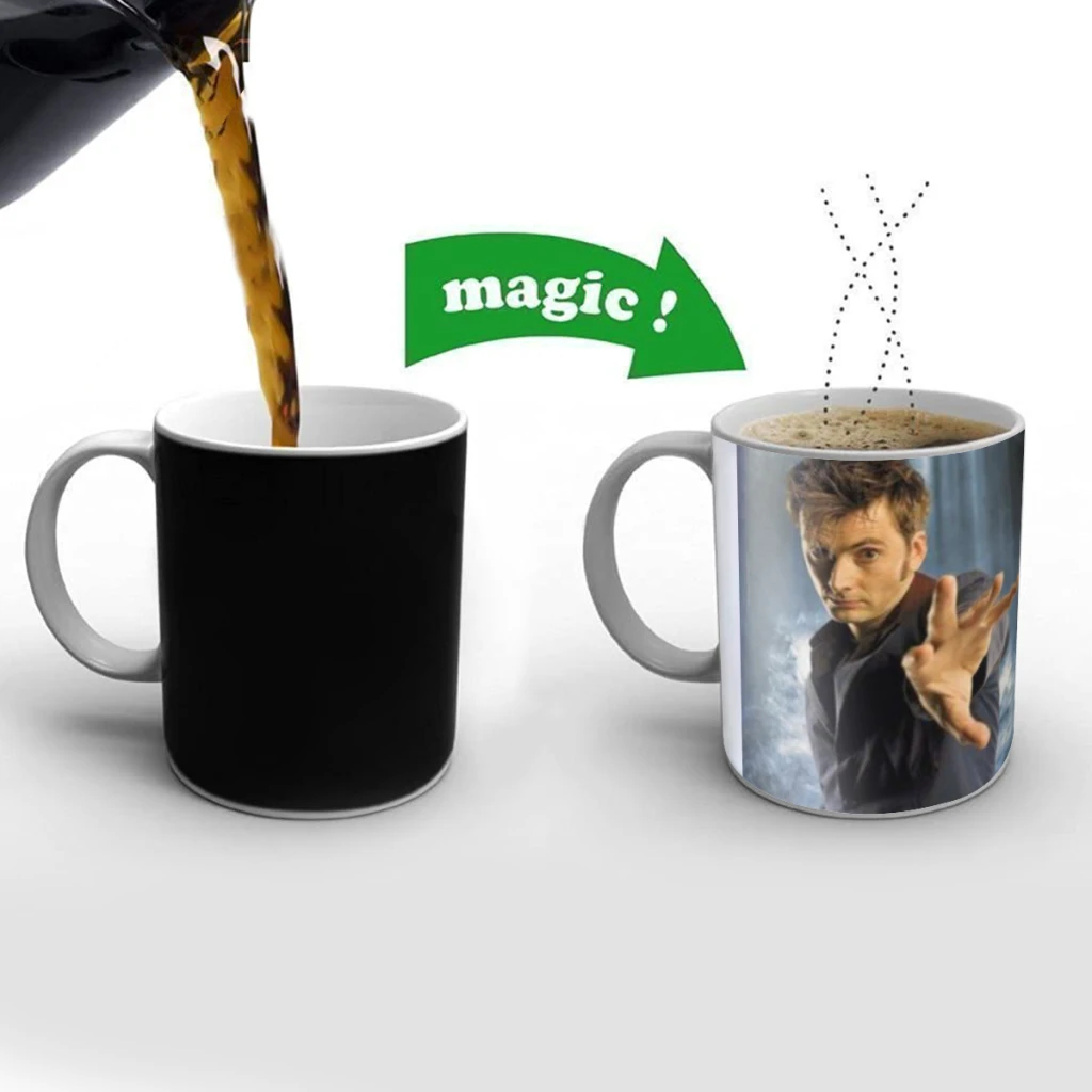 D-David _Tennant Coffee Mugs And Mug Creative Color Change Tea Cup Ceramic Milk Cups Novelty Gifts