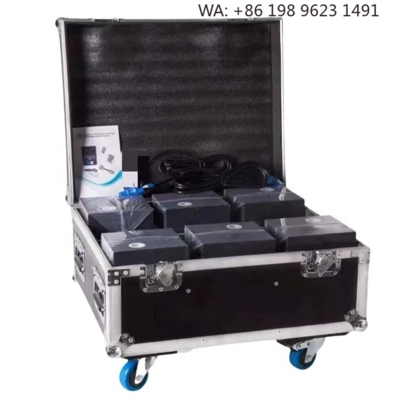 Durable Flight Case Road Case Flycase 2/4/6 In 1 Custom Fit for 400W-1300W Cold Spark  Stage Effect Equipment Storage Protection