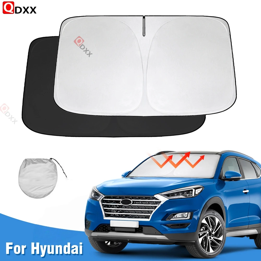 

Солнцезащитный козырек на лобовое стекло для Hyundai Tucson 2015-2023 2024, защитный козырек от солнца на окно, складные блоки, УФ-лучи, сохраняют ваш автомобильный охладитель