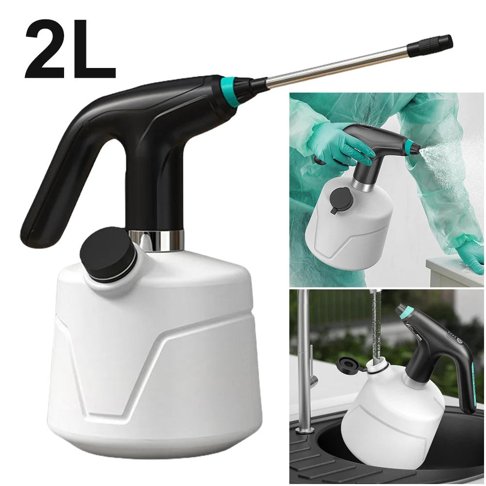 

Электрический поливочный спринклерный спрей 2 л/0,5 галлона с регулируемым носиком, портативный автоматический распылитель Mister для чистки автомобиля в саду и помещениях