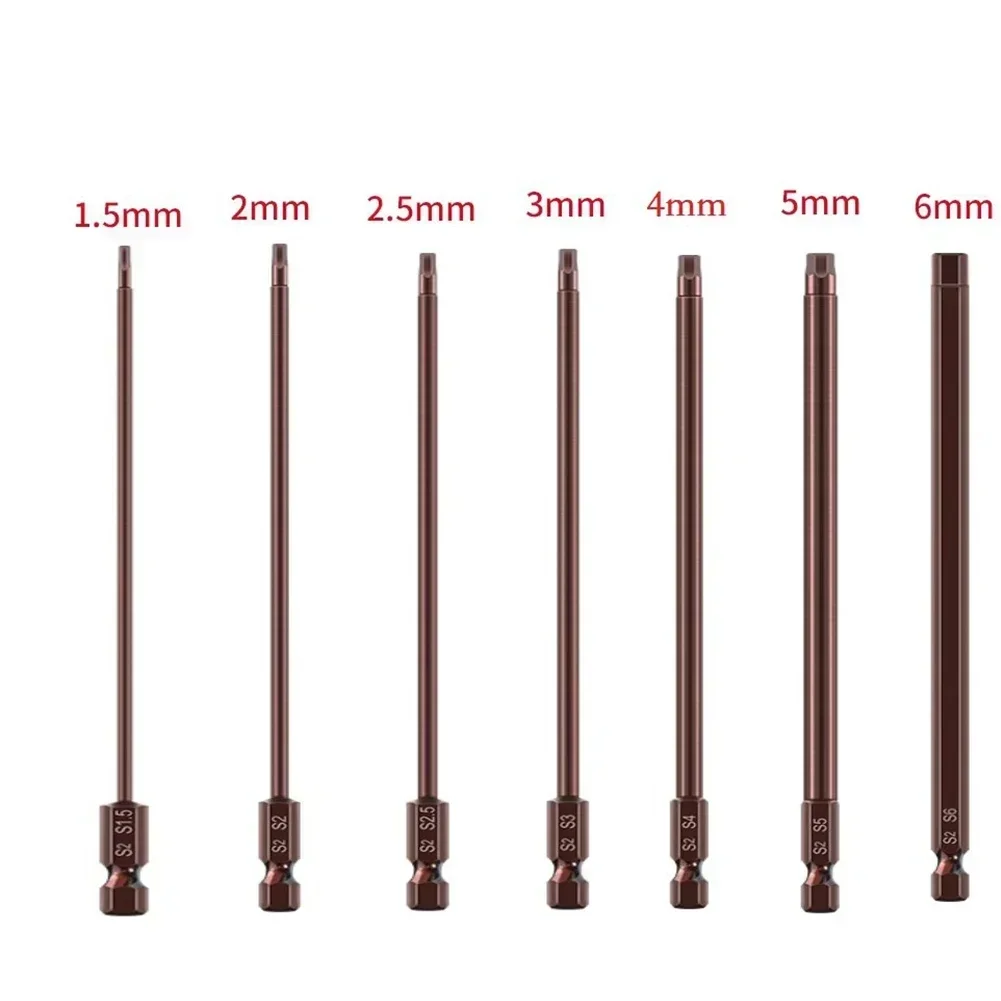 Mata obeng magnet, kepala obeng listrik 150 Mm panjang 150mm baja Aloi