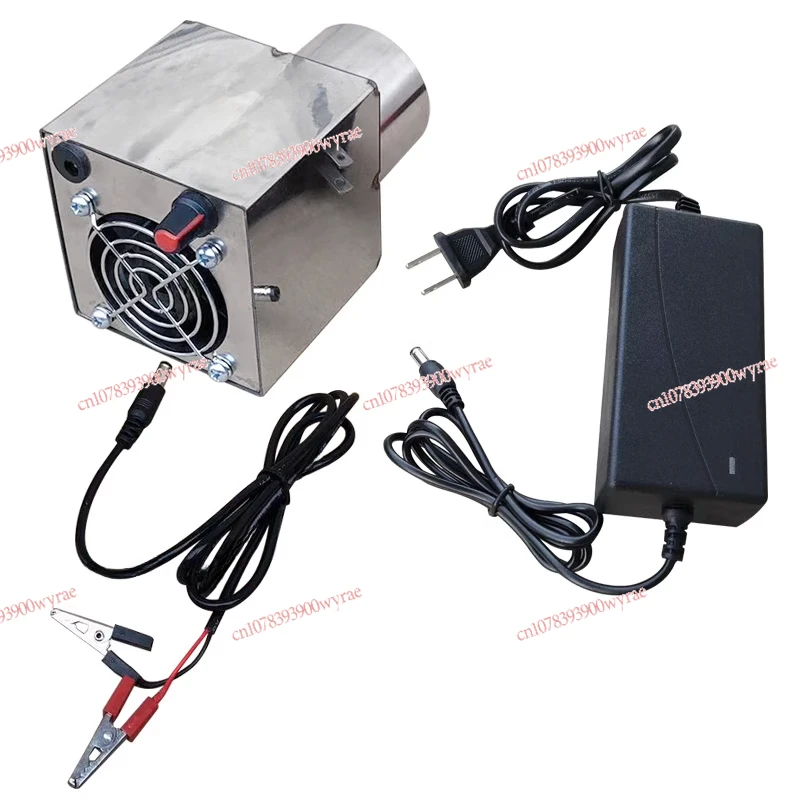 Smokeless firewood stove speed control blower outdoor fire 12 volt DC hair dryer USB violent speed control fan