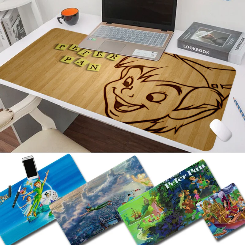 Disney Peter Pan Mousepad Beautiful large gaming mousepad L XL XXL gamer mouse pad Size for Game Keyboard Pad for Gamer