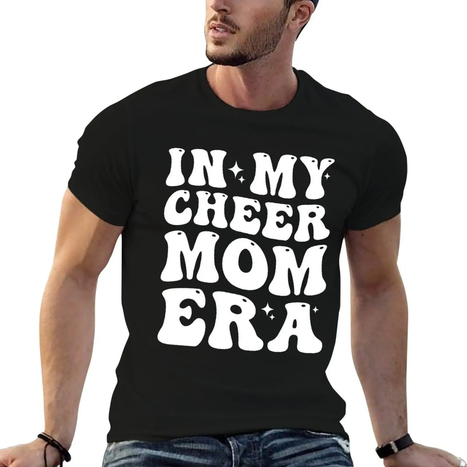 

Cheer & Football Mom tee In My Cheer Mom Era Cheerleading T-Shirt t shirt man designer cotton t shirt man T-Shirt