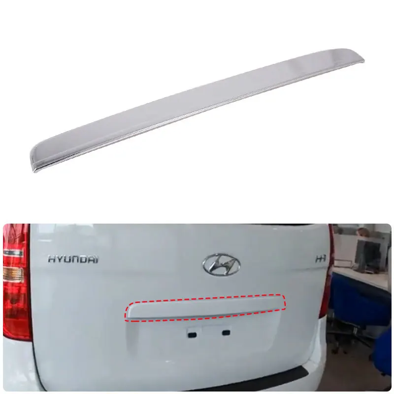 

Для Hyundai Grand Starex H-1 i800 2018 2019 2020 ABS карбоновая крышка задней двери, защитная полоса задней двери, отделка багажника