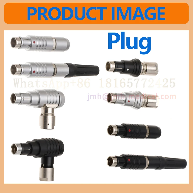 Compatible with Fischer102 0F 2 3 4 5 7 9pin Waterproof 90° Plug Socket Push-Pull Self-Locking Connector