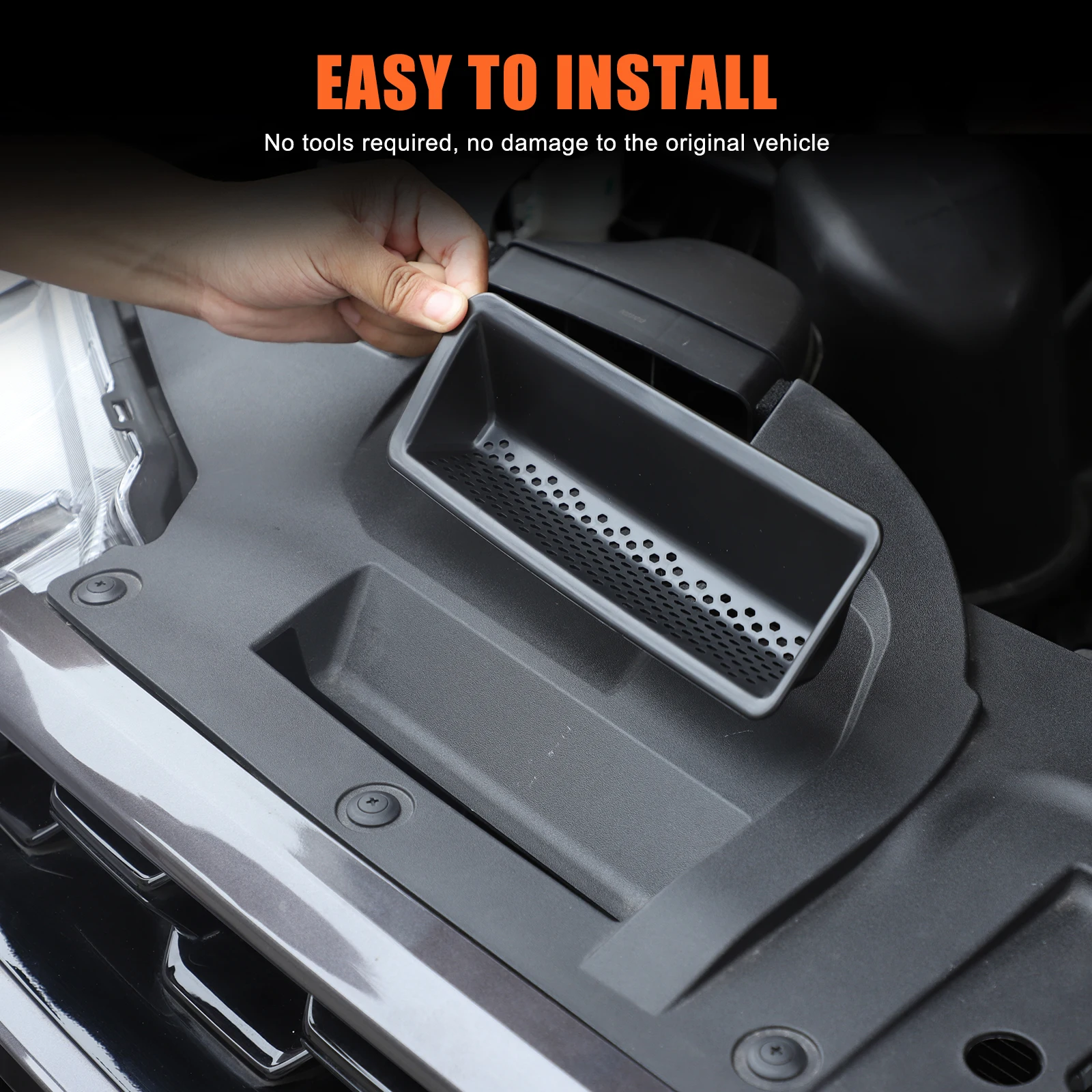 ABS For 2023 2024 2025 2026 Ford Ranger Car Hood Engine Air Inlet Dust-Proof Cover Trim Panel Car Interior Protect Accessories