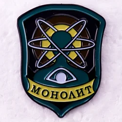 Monolith Badge STALKER Game Enamel Pin Brooch Jewelry Funny Gamer Gift