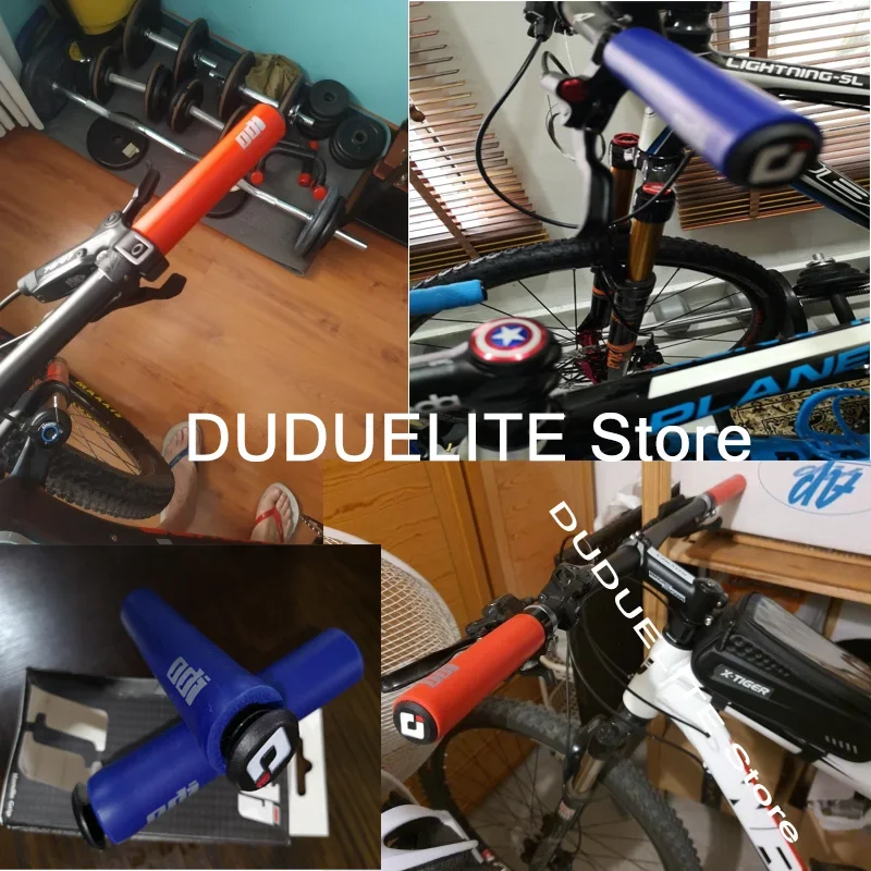 ใหม่ 2PCSซิลิโคนขี่จักรยานจักรยานGripsจักรยานเสือภูเขาMTB Handlebar Cover Gripsอุปกรณ์เสริมจักรยานAnti-Slip Bike Grip Cov