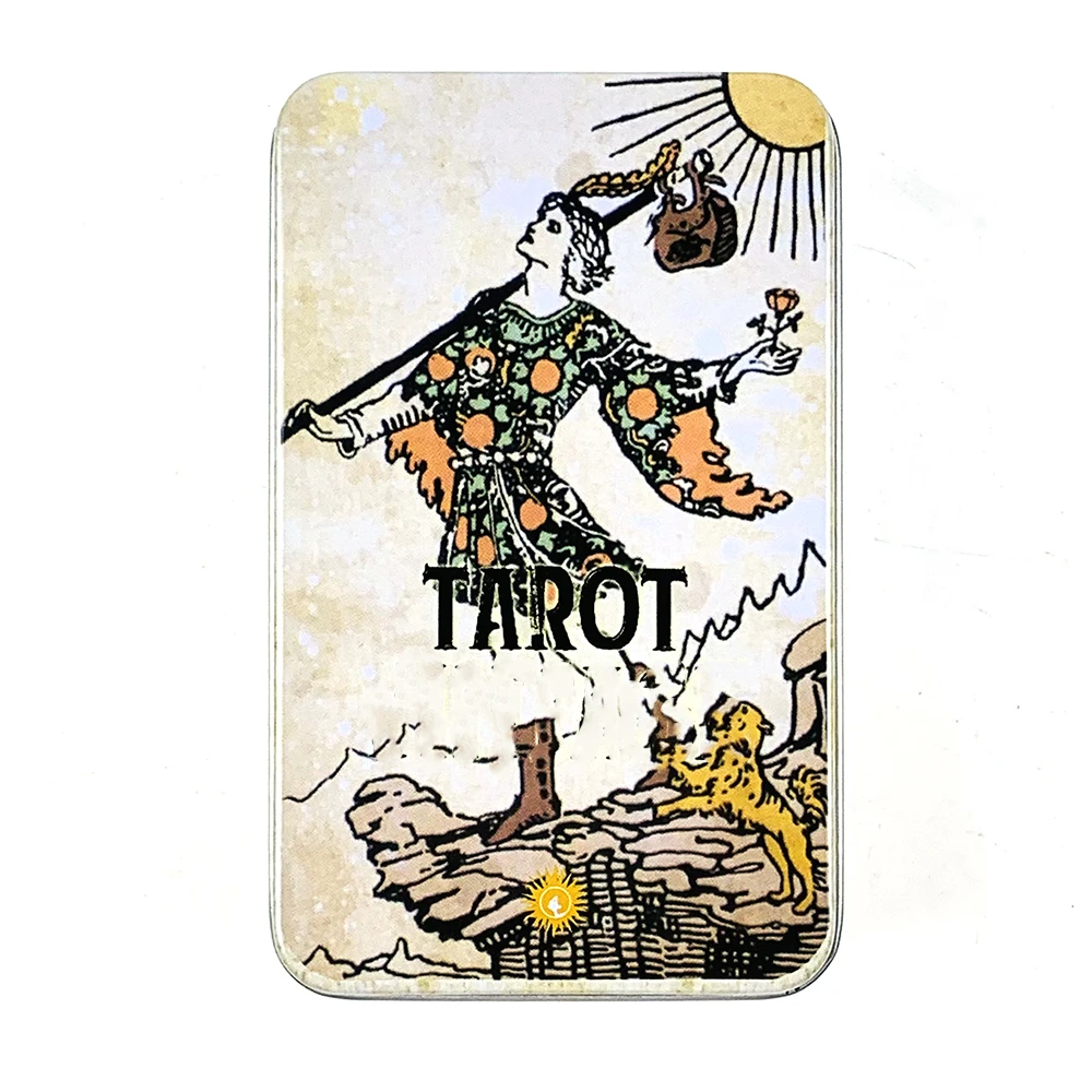 

Metal Box Gilded Tarot Cards High Quality Tarot Deck Prediction Divination Board Games,Family Gathering Board Playing Game