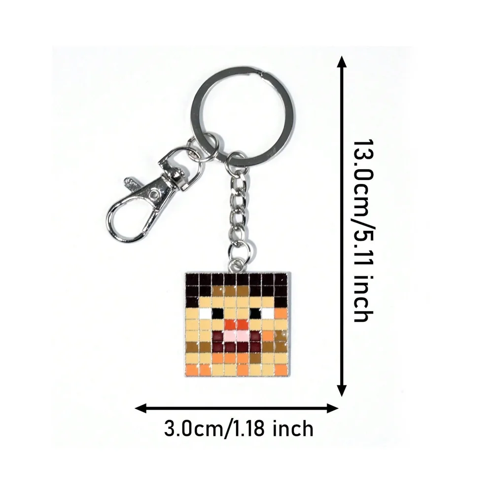 Minecraft Officially Licensed 3D Figurine Bag Clip Charms Anime Figure Keychain Steve Backpack Decor Collectible Gift 1Pc view 2