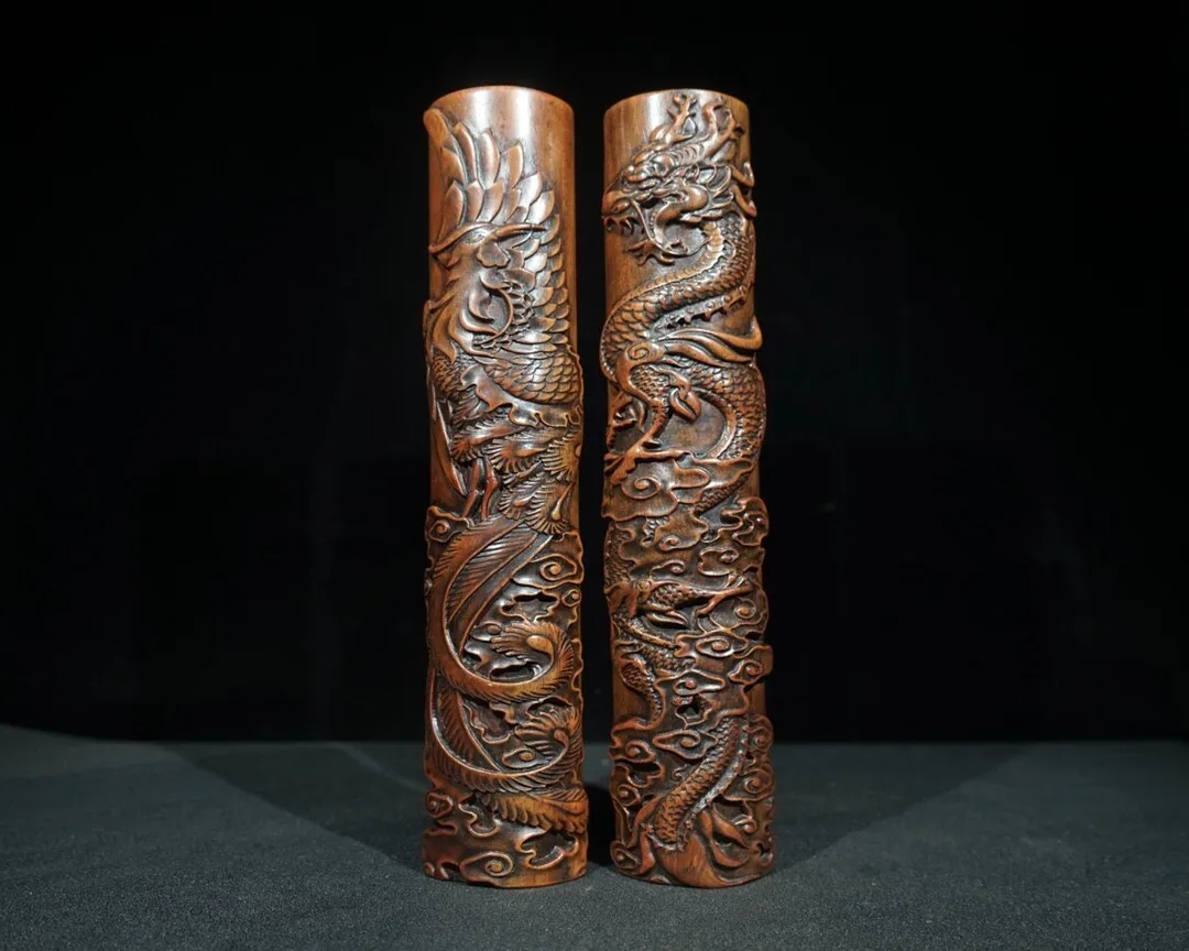 Old Tibetan Rosewood Finely Carved and Finely Crafted Weighing Scale Decor