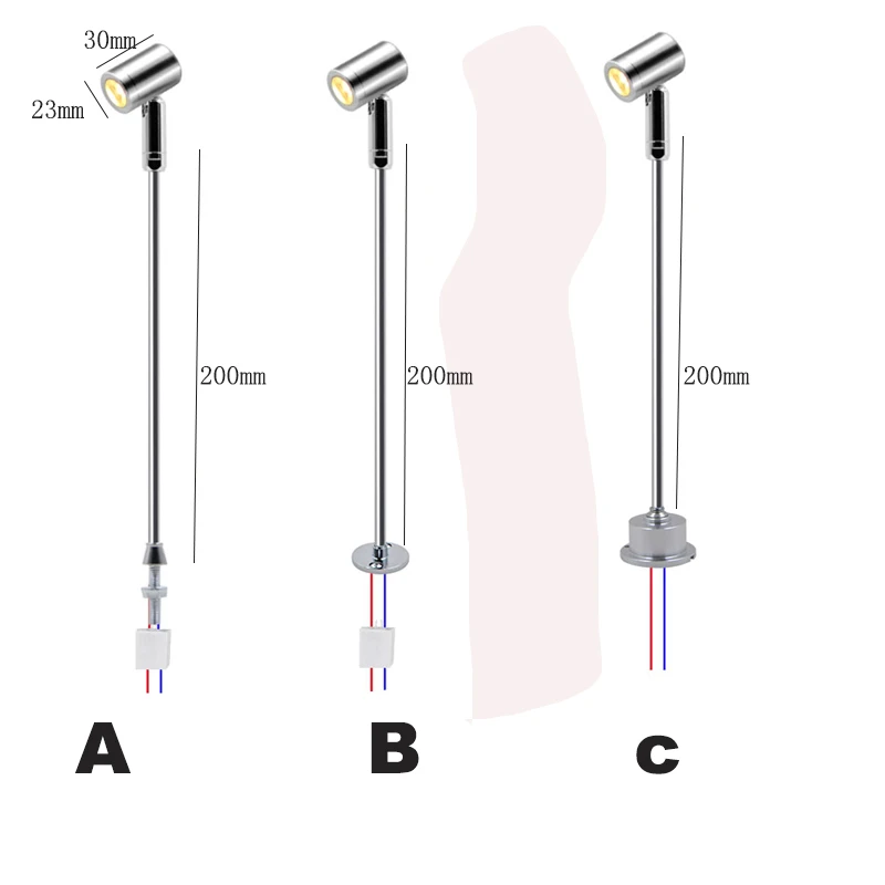 3W DC12V Led Showcase Light For Exhibition Display AC230V Dimmable Led Mini Spot Jewelry Adjustable Spotlights Surface Mounted