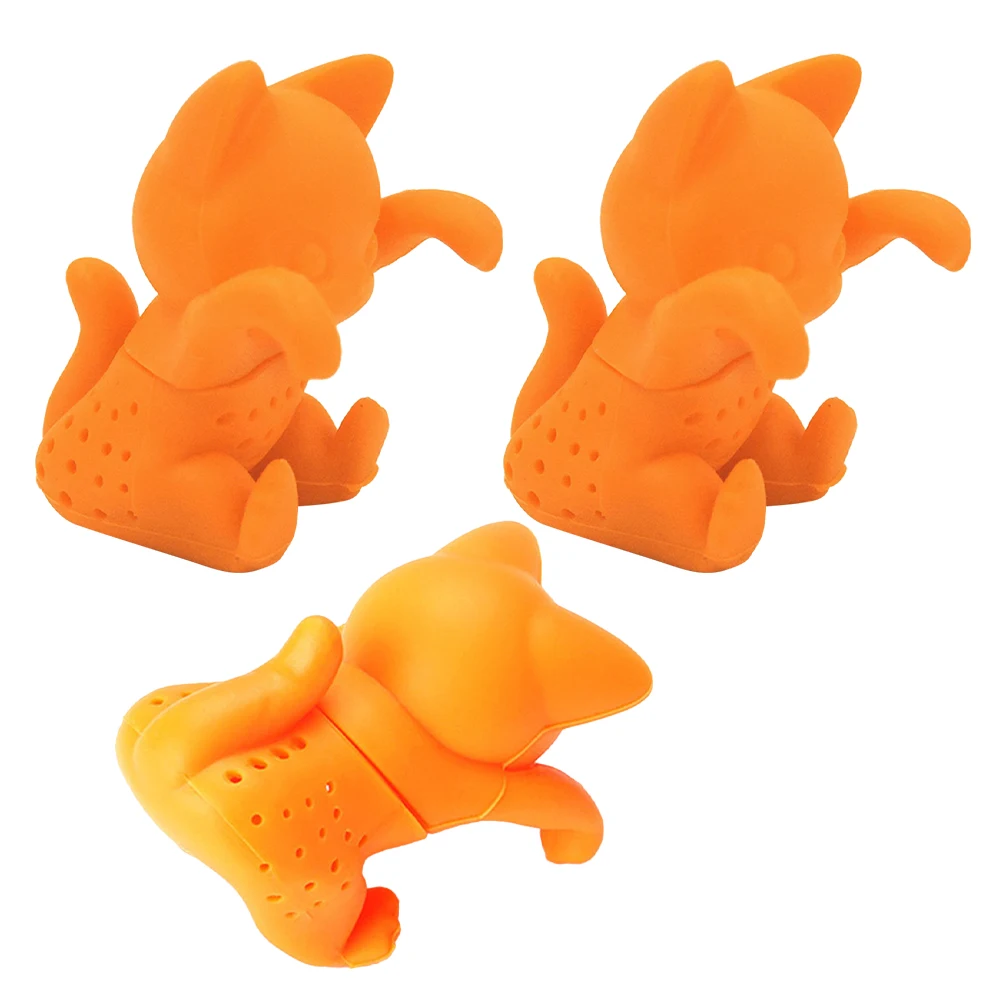 

3pcs Cute Balls Silicone Cat Steeper Strainers for Funny Tea Infuser Pot Loose Leaf Cat Tea Filter Brewer Filter