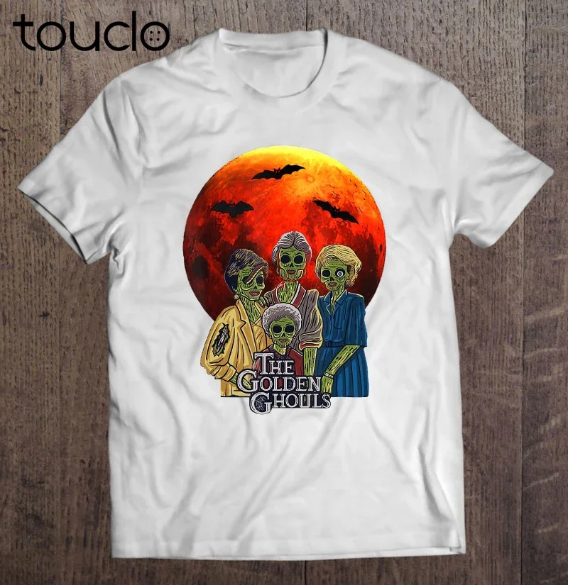Vintage The Golden Ghouls Custom For Women Halloween Shirt Boys Shirts Custom Aldult Teen Unisex Digital Printing Tee Shirts