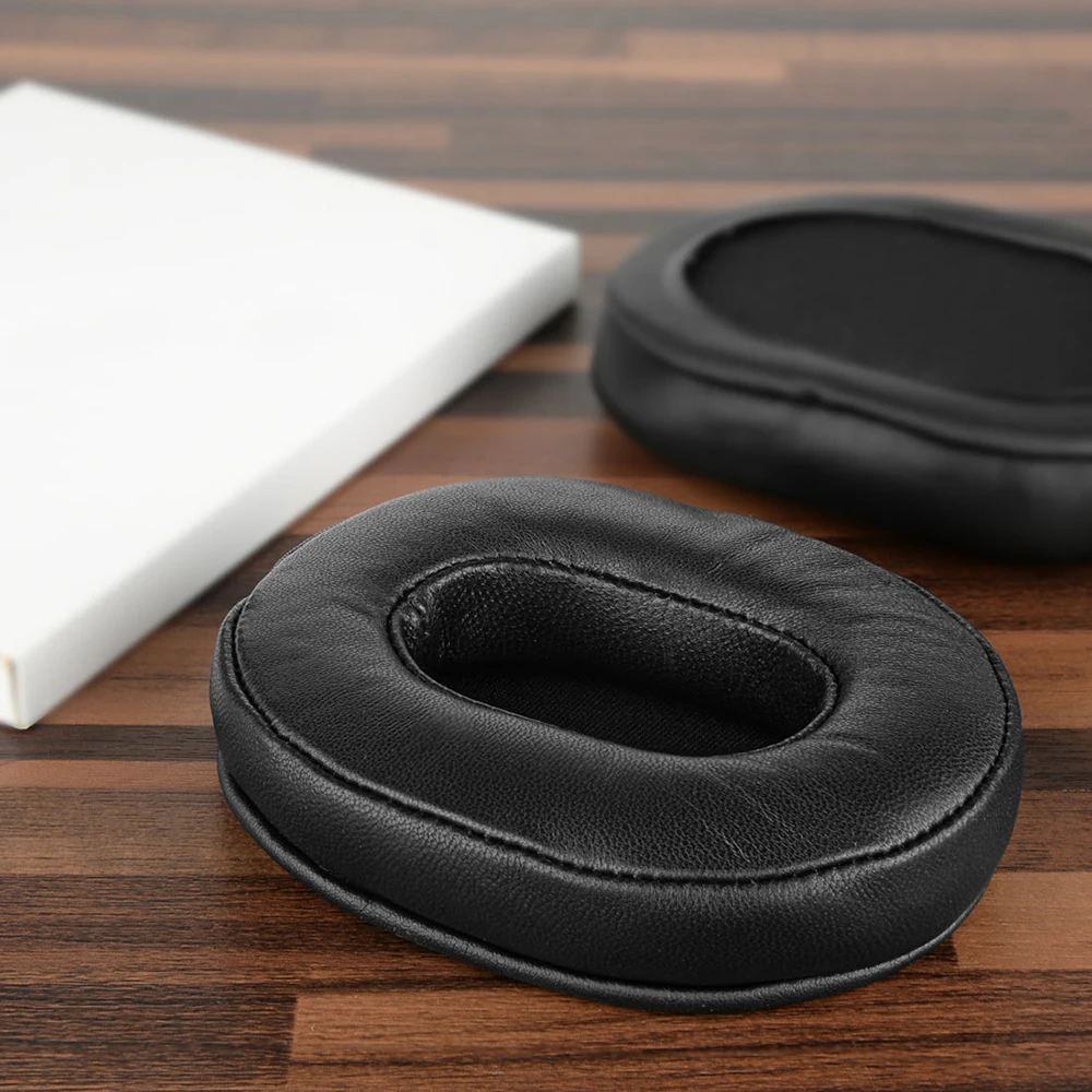 Almohadillas de repuesto de piel de oveja para auriculares Plantronics, almohadillas para los oídos, almohadillas para los oídos, piezas de reparación para auriculares Plantronics Rig 800HS, 1 par