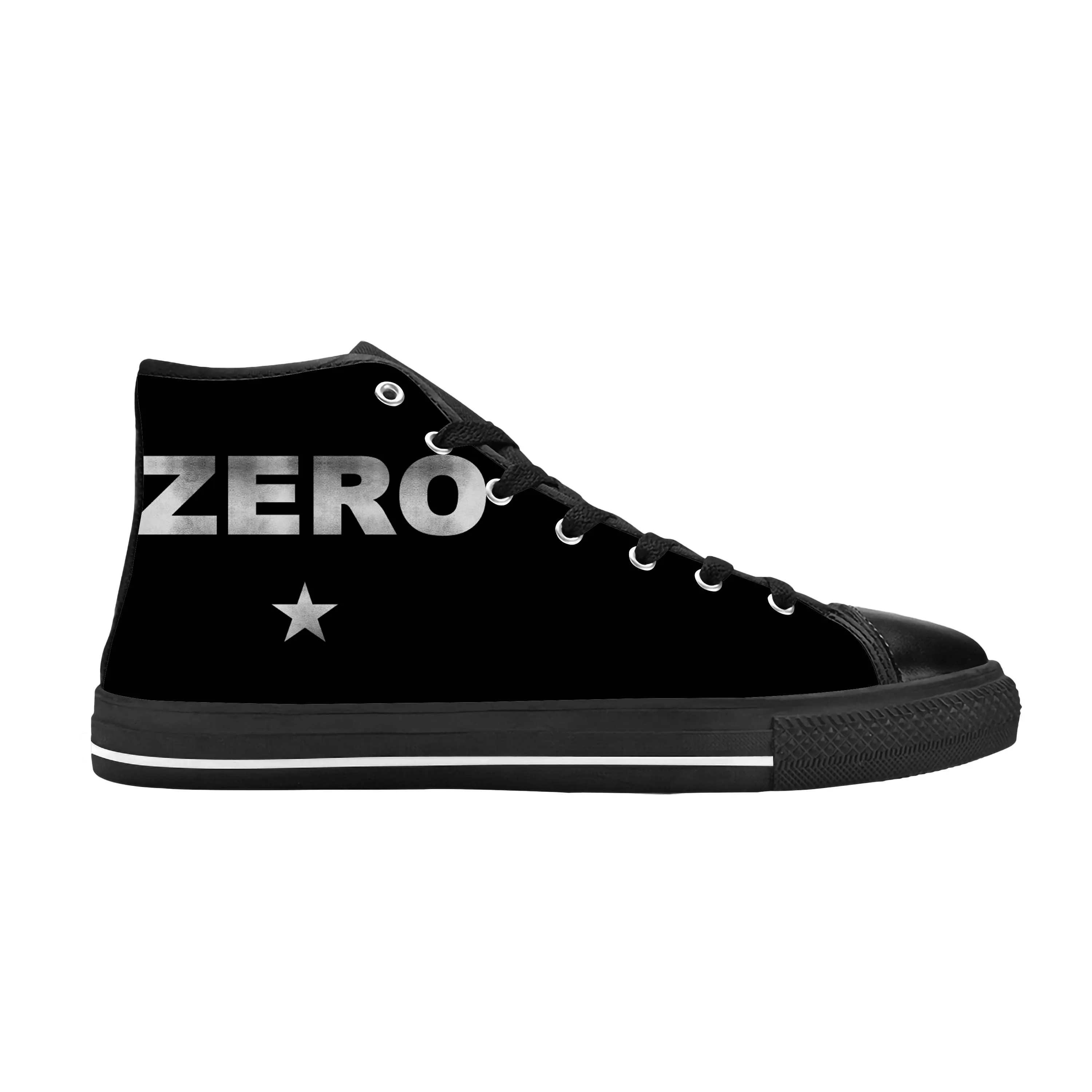 Hot Smashing Pumpkins Zero Rock Band Singer Music Casual Cloth Shoes High Top Comfortable Breathable 3D Print Men Women Sneakers image 4