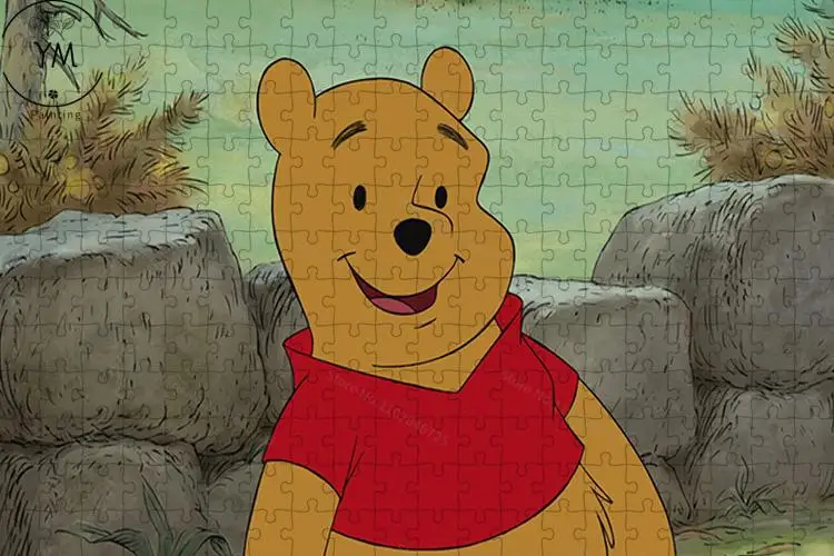 1000 stück Puzzle Disney Winnie The Pooh Cartoon Puzzle Bilder Kreative Puzzles Pädagogisches Spielzeug Kinder Erwachsene Sammlung Hobby