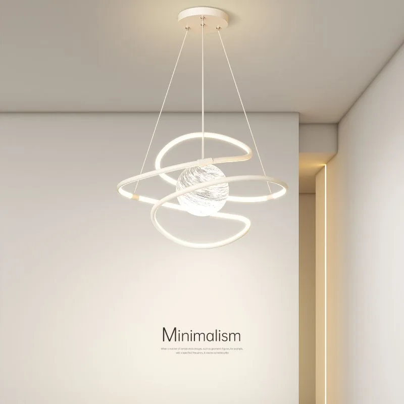 Esszimmer Licht Pendel leuchte Minimum moderne LED Schlafzimmer Licht Wohnzimmer Licht Ring einfachen Kronleuchter