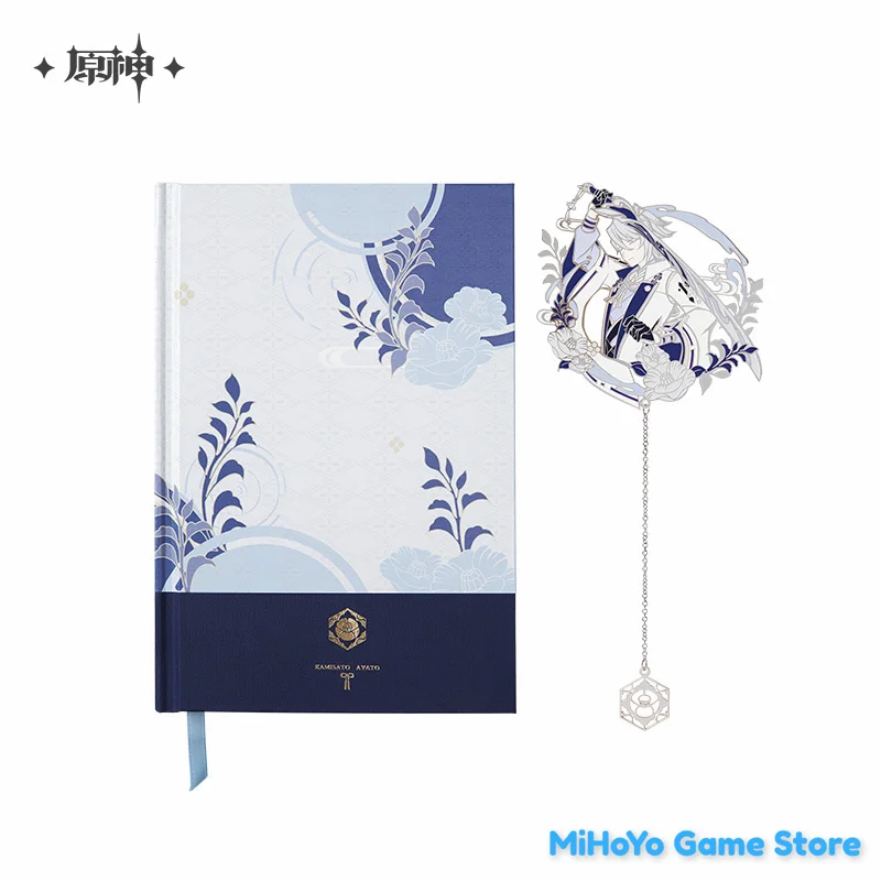 

【 Original 】Kamisato Ayato Bookmark Official Genshin Impact Ayato Theme Impression Serie Notebook Metal Bookmark Gift Box