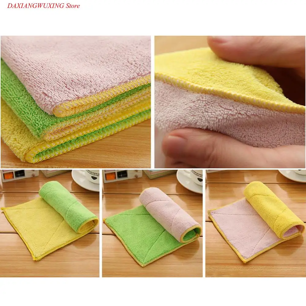 NewKitchen Cleaner Absorbent Towel  Wipping Washing Rags Car Cleaning Towel Cloth Bath Dust Face Hair Hand Dryer Towel