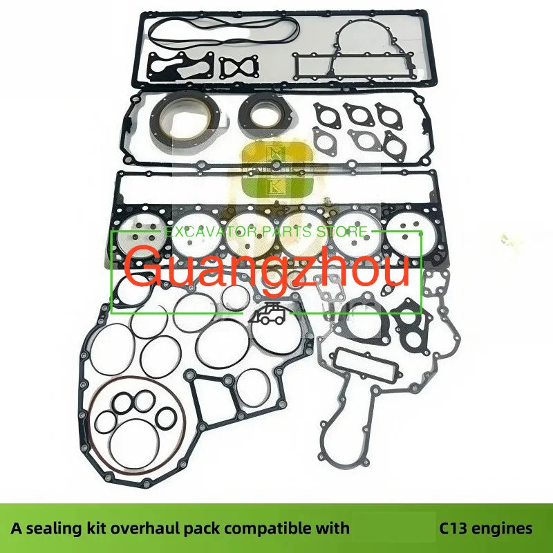 Compatible with the  C13 engine sealing kit overhaul pack, suitable for  E345C/E345D E349D excavators
