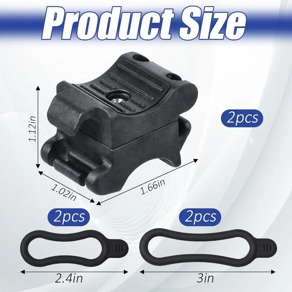 Quick Release Bike Flashlight Mount Adjustable Anti-slip Bicycle Light Mount Universal Sturdy Bikes Flashlight Holder