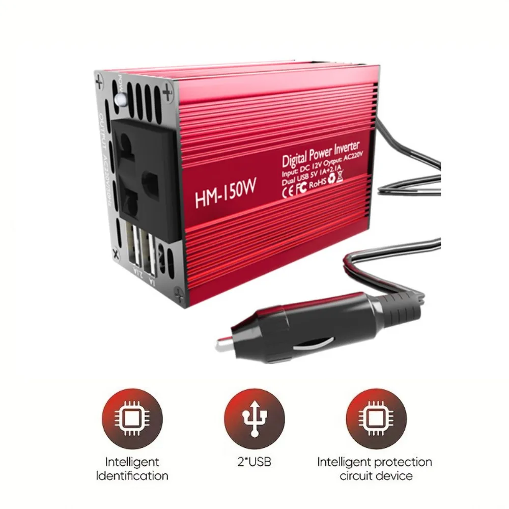 New 150W Car Multifunction Charger USB-A Car Charger Car Rapid Charger Multiple Ports