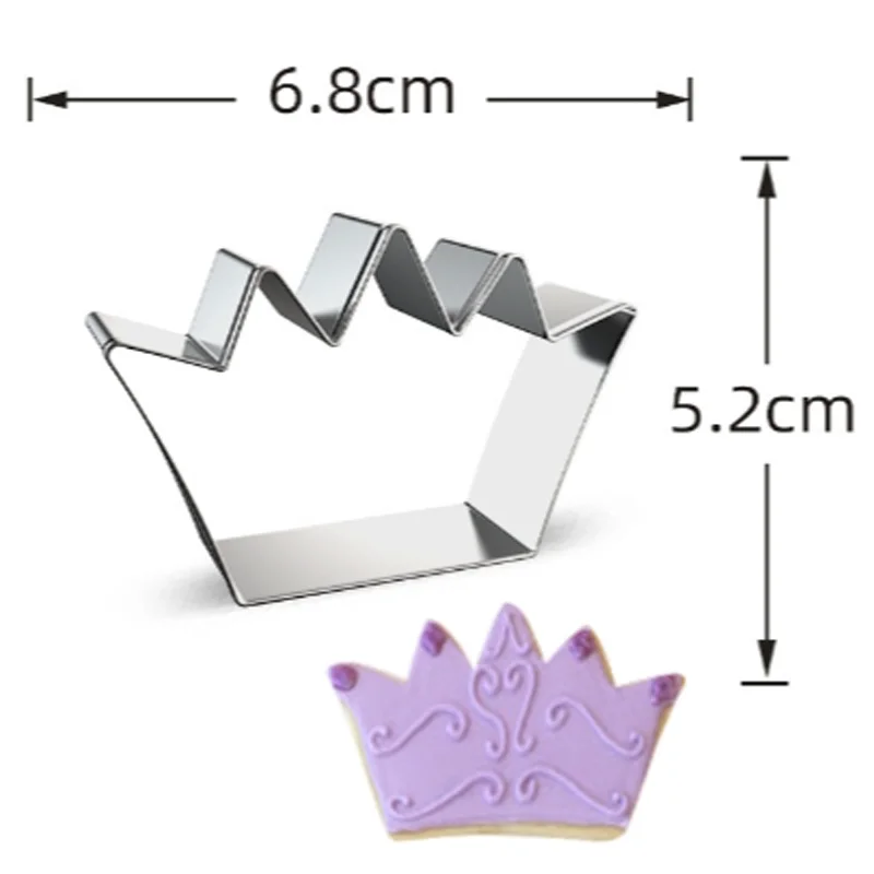 

Princess Crown Metal Cookie Cutters Cookware Baking Biscuit Bread Mold pastry Fondant Cake Decorating Tools