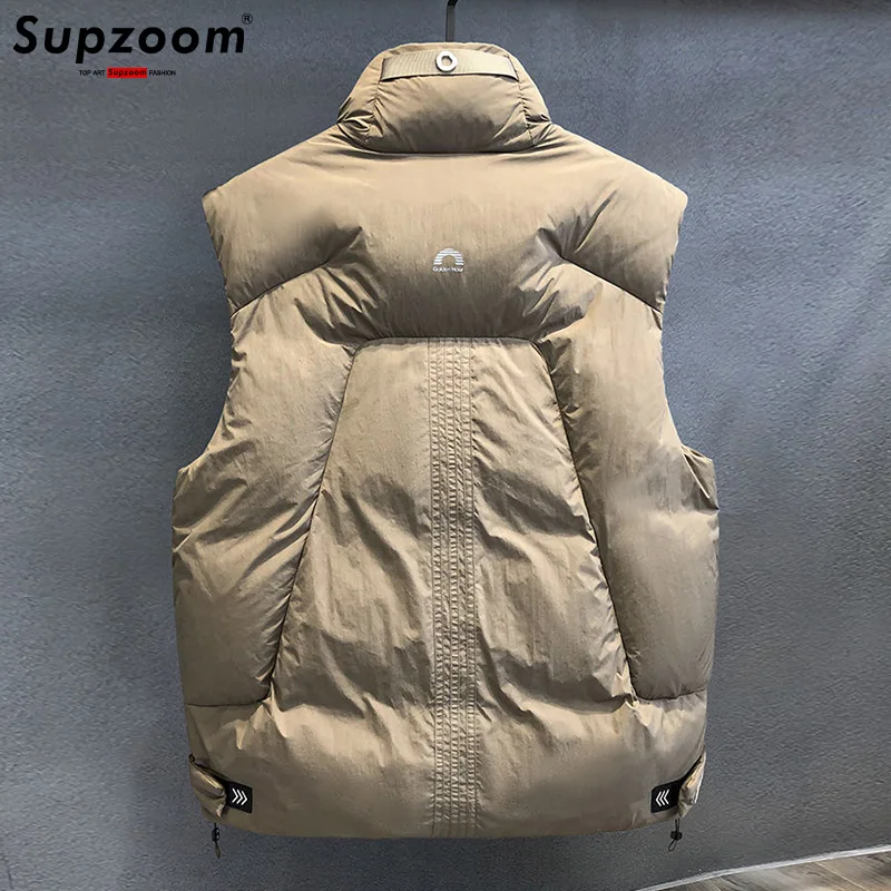 Supzoom 2025 Top Fashion New Arrival Letters Stand Collar Autumn And Winter For Men And Women Warm Thickened Down Vest