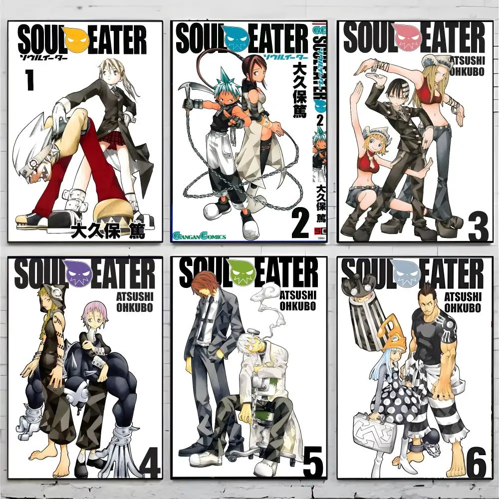 anime combat S-Soul Eater Poster Premium Decor Art & Gift for Household Lounge Home Ornaments